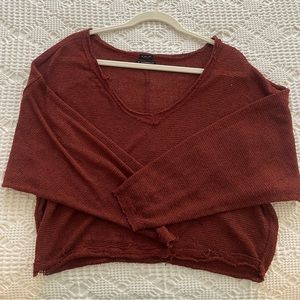 Urban Outfitters Out From Under line. Cropped burnt orange sweater.